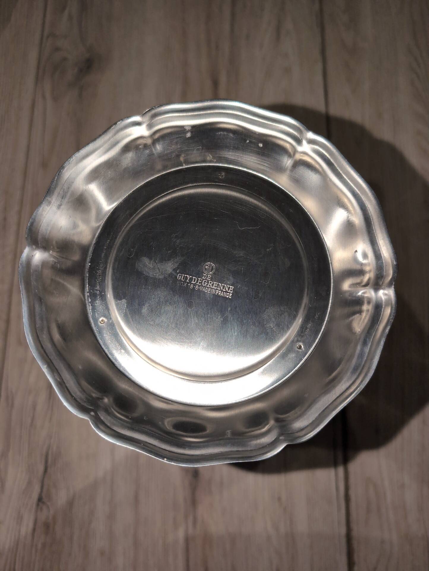 Vintage Guy Degrenne stainless steel champagne bucket and bottle cooler.