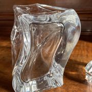 Carafe à whisky en cristal galbé