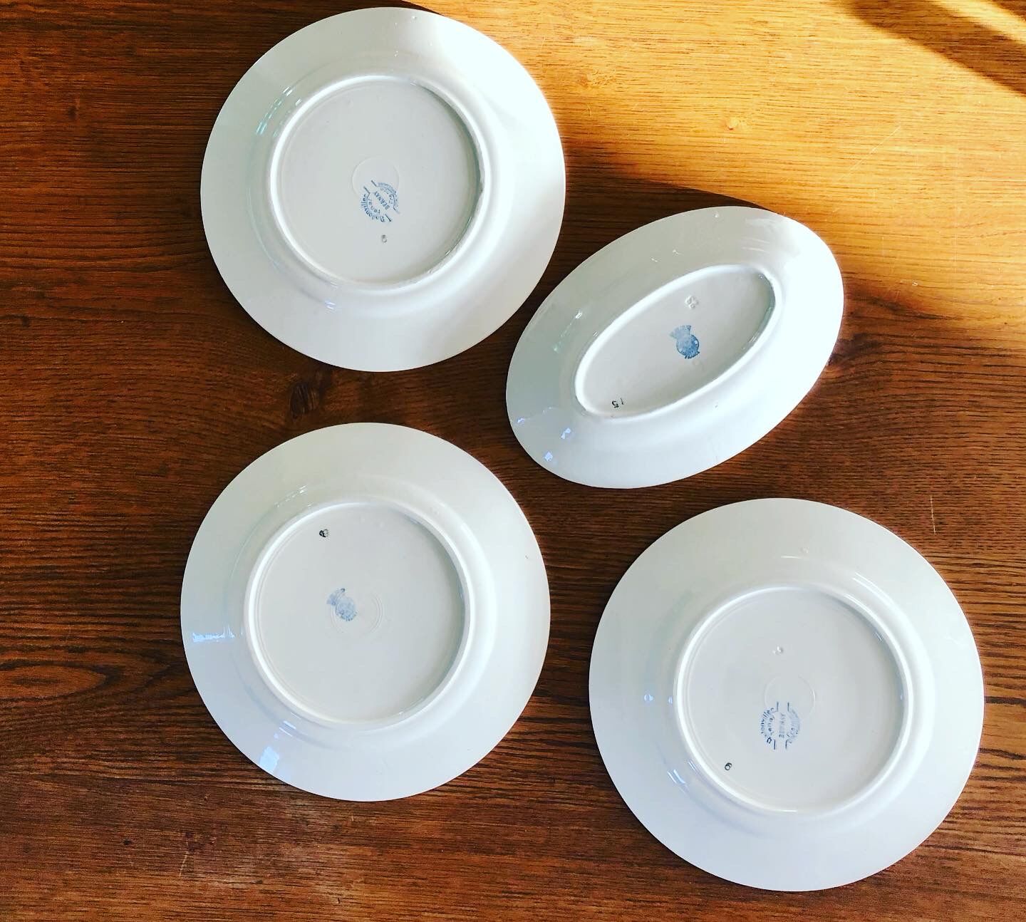 Set of 4 plates Badonviller