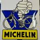 Plaque publicitaire michelin vélosolex en tôle serigraphiée