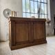 Oak and marble counter 1950