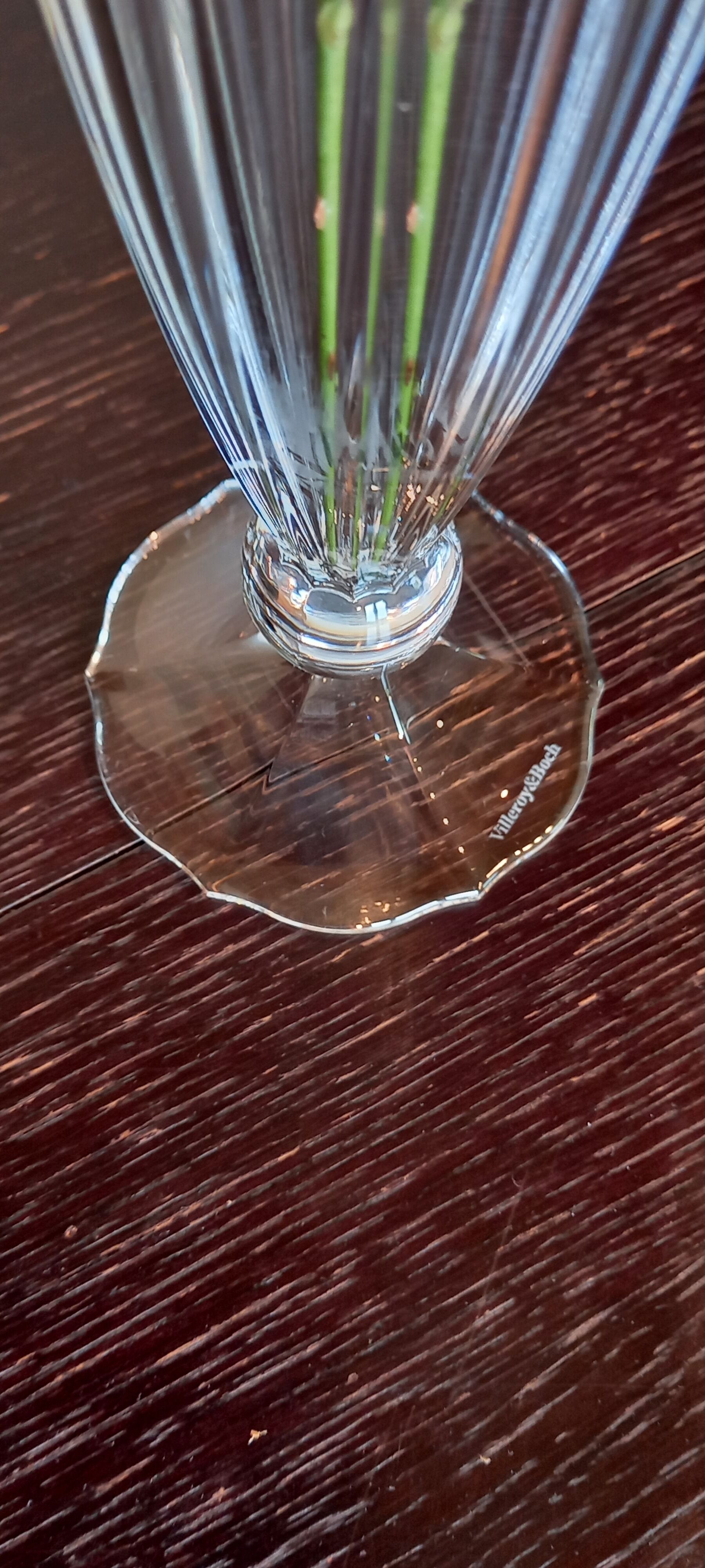 Soliflore Villeroy and Boch vase in streaked glass