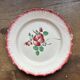 Set of 2 plates 18th century – Faïence des Islettes – Hand-painted floral decoration