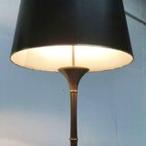 Hollywood Regency bamboo floor lamp by Ingo Maurer for M Design, 1960s.