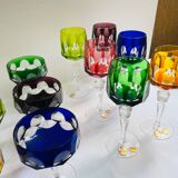 Set of 16 lead crystal glasses from the Nachtmann company from the 1960s, Antika series