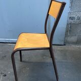 6 vintage school chairs