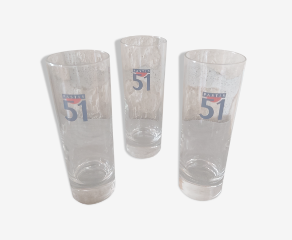 Lot de 3 verres pastis 51