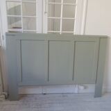 160 headboard made with old verdigris elements.