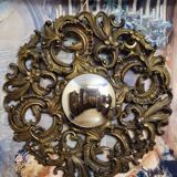 Antique gilded mirror in baroque/rococo style – very richly carved frame