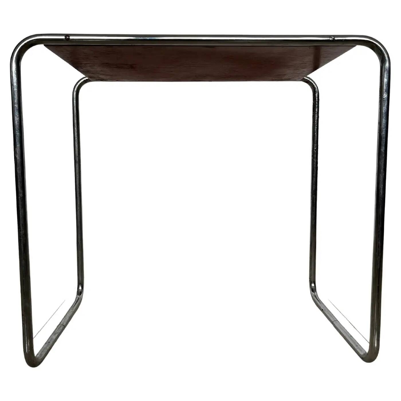 Bauhaus chrome nesting table B9 by Marcel Breuer for Mucke Melder, 1930s