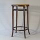 Tabouret : Bois-courbé, par Fischel vers 1900 ,canné.
