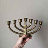 Bronze chandelier Scandinavian brutalist decoration