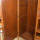 Mid-century living room furniture in ash wood with suspended parts