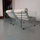 Hyaline leather and glass armchair by Fabio Lenci for Stendig Italy 1960s
