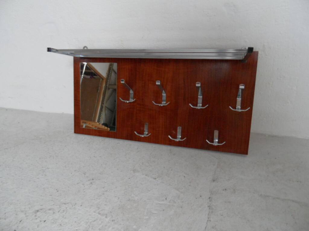 Porte-manteau suspendu vintage du milieu du siècle