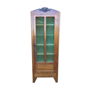 Armoire bonnetière vintage grillagée