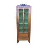 Vintage mesh cabinet in solid oak rococo period 1930