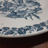 Hollow earthenware plate Terre de Fer, vintage French, 50s