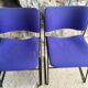 Howe 40/4 Blue Stacking Chair by David Rowland