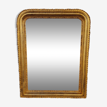 Golden Louis-Philippe Mirror circa 1860 (85 cm x 66 cm)