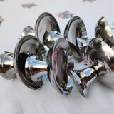 Set of 6 stainless steel ice cream cups, Guy Degrenne