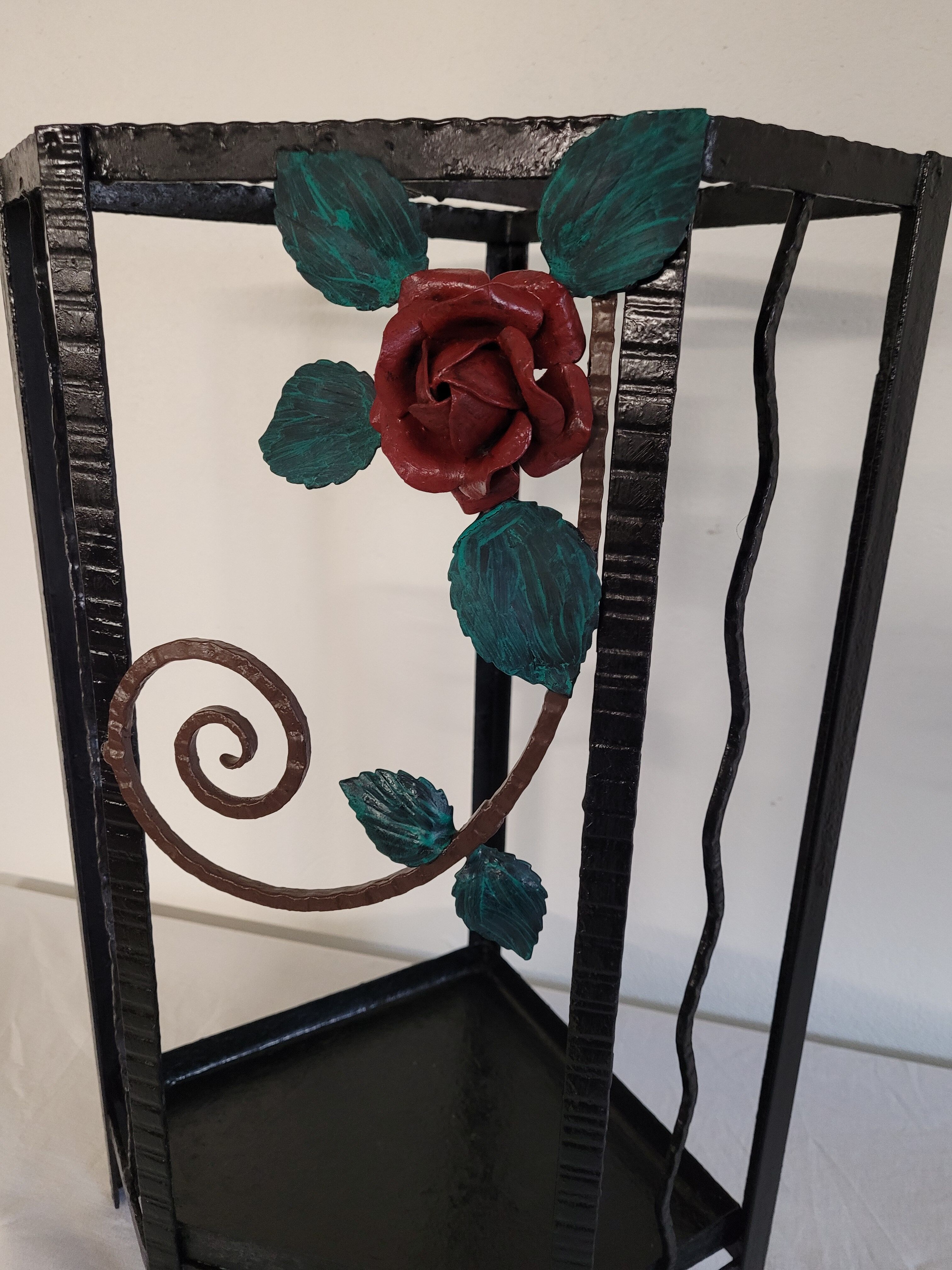 Wrought iron umbrella door