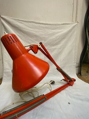 Orange architect's lamp, 1970