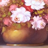 1970s Robert Cox (1934-2001) Oil painting on canvas "The Bouquet"