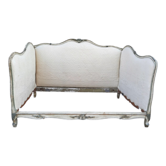 Louis XV bed with three upholstered sides