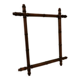 Miroir en bois imitation bambou