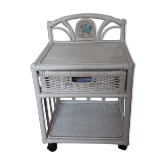 Rattan bedside