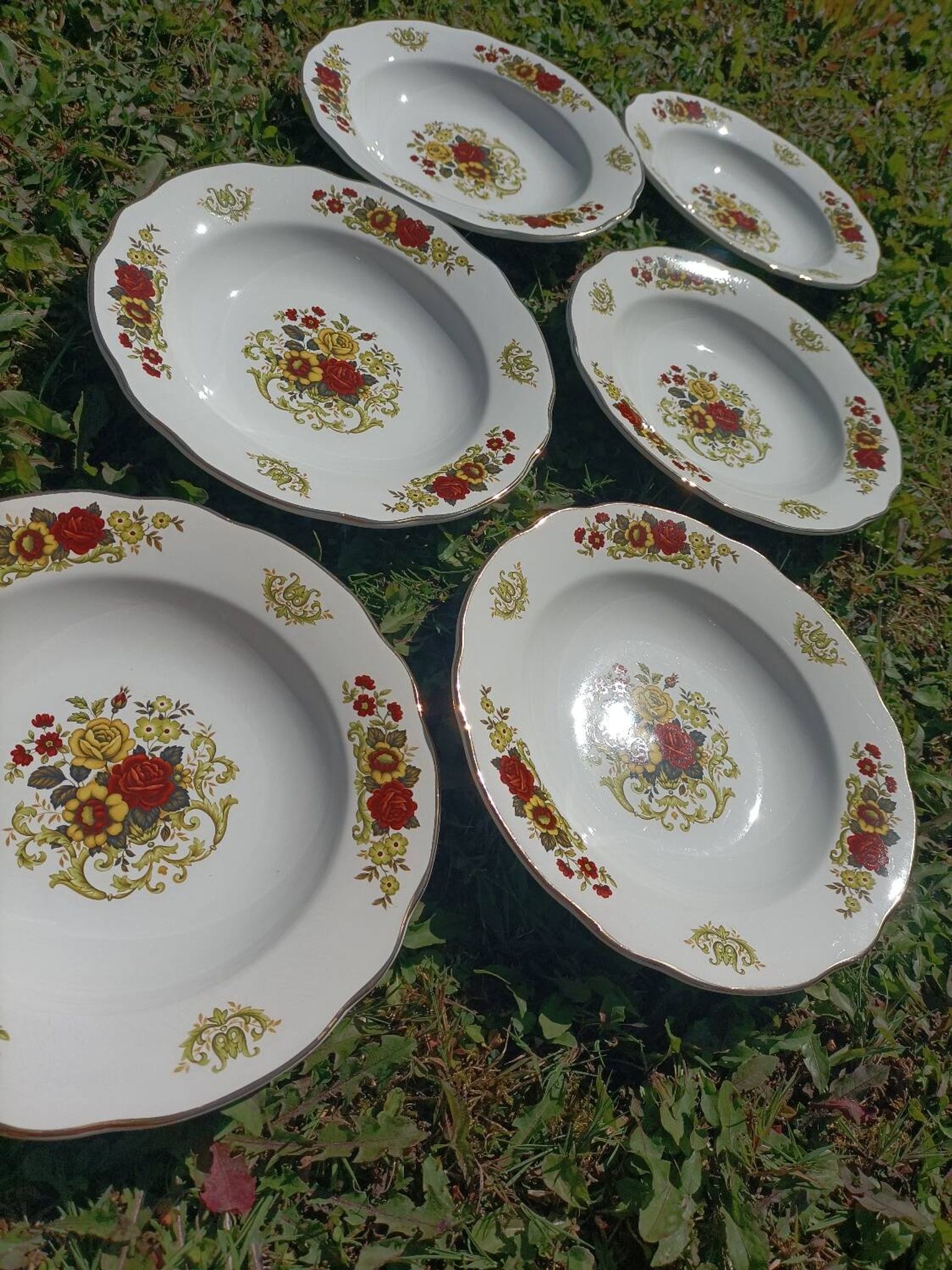 Assiettes creuses x6 Digoin Sarreguemines 💐
