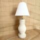 Stone lamp, fabric cable 2M, cotton shade
