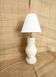 Stone lamp, fabric cable 2M, cotton shade