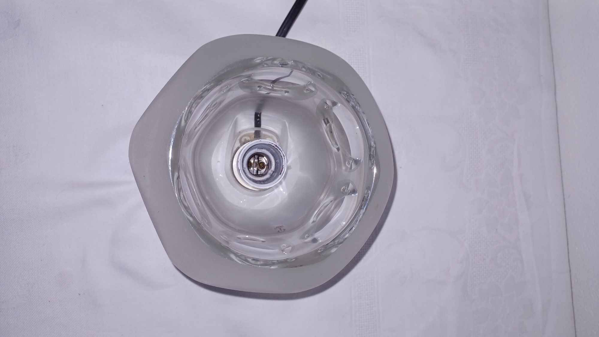 Glass table lamp by Peill and Putzler, 1970s