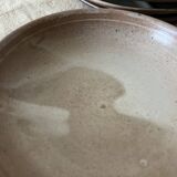 small salad bowl / deep dish in enamelled stoneware, France 1970