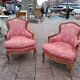 Pair of antique armchairs louis xv style