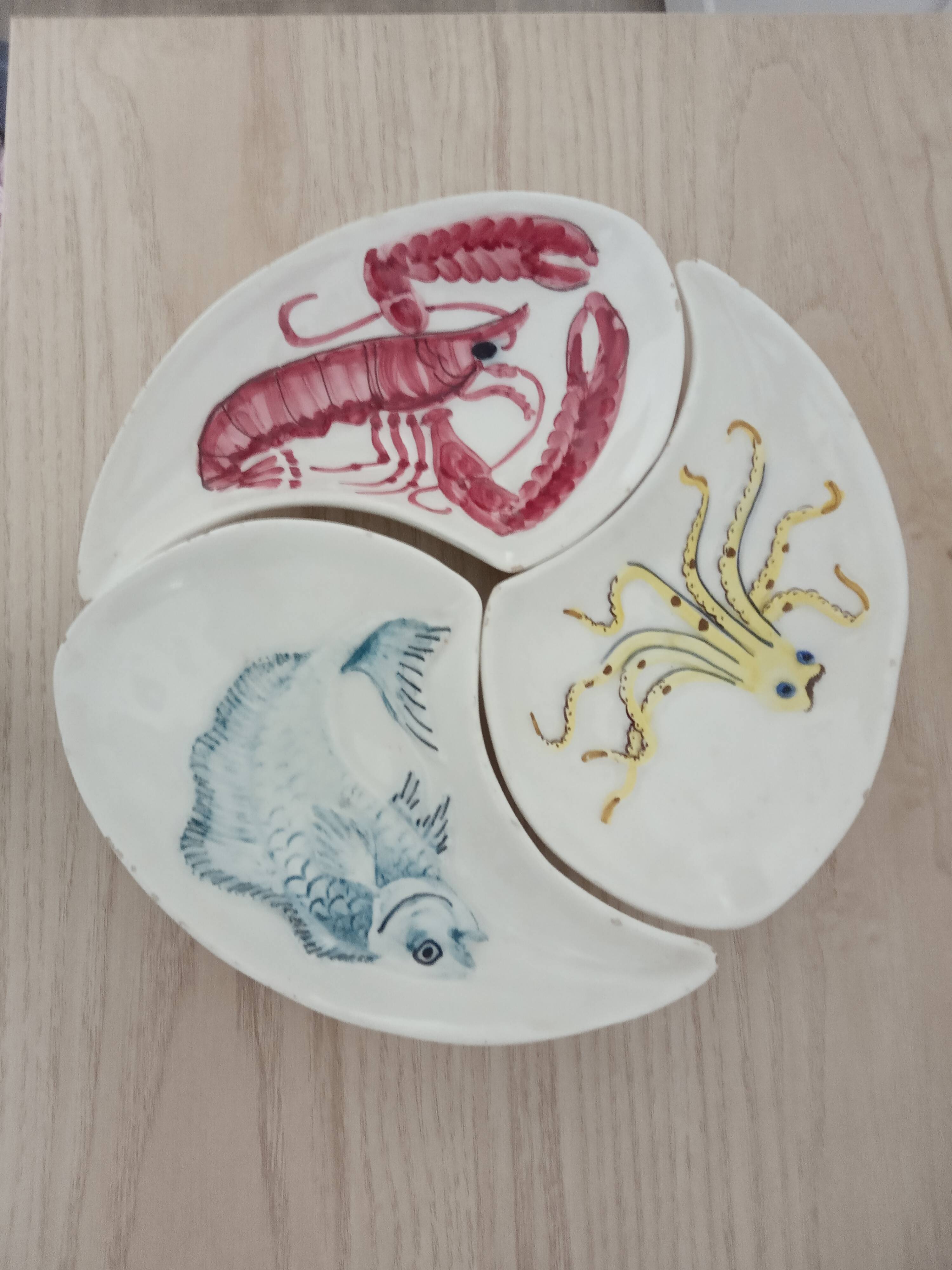 Lot de 3 plats apéritif.