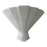 Vintage white porcelain wall lamp, France, 1960