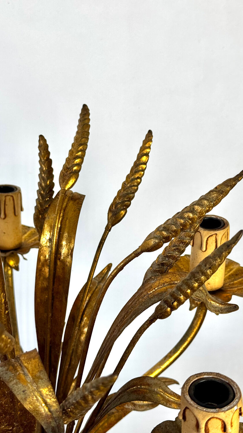 Wheat ear lustre attributed to Maison Jansen.