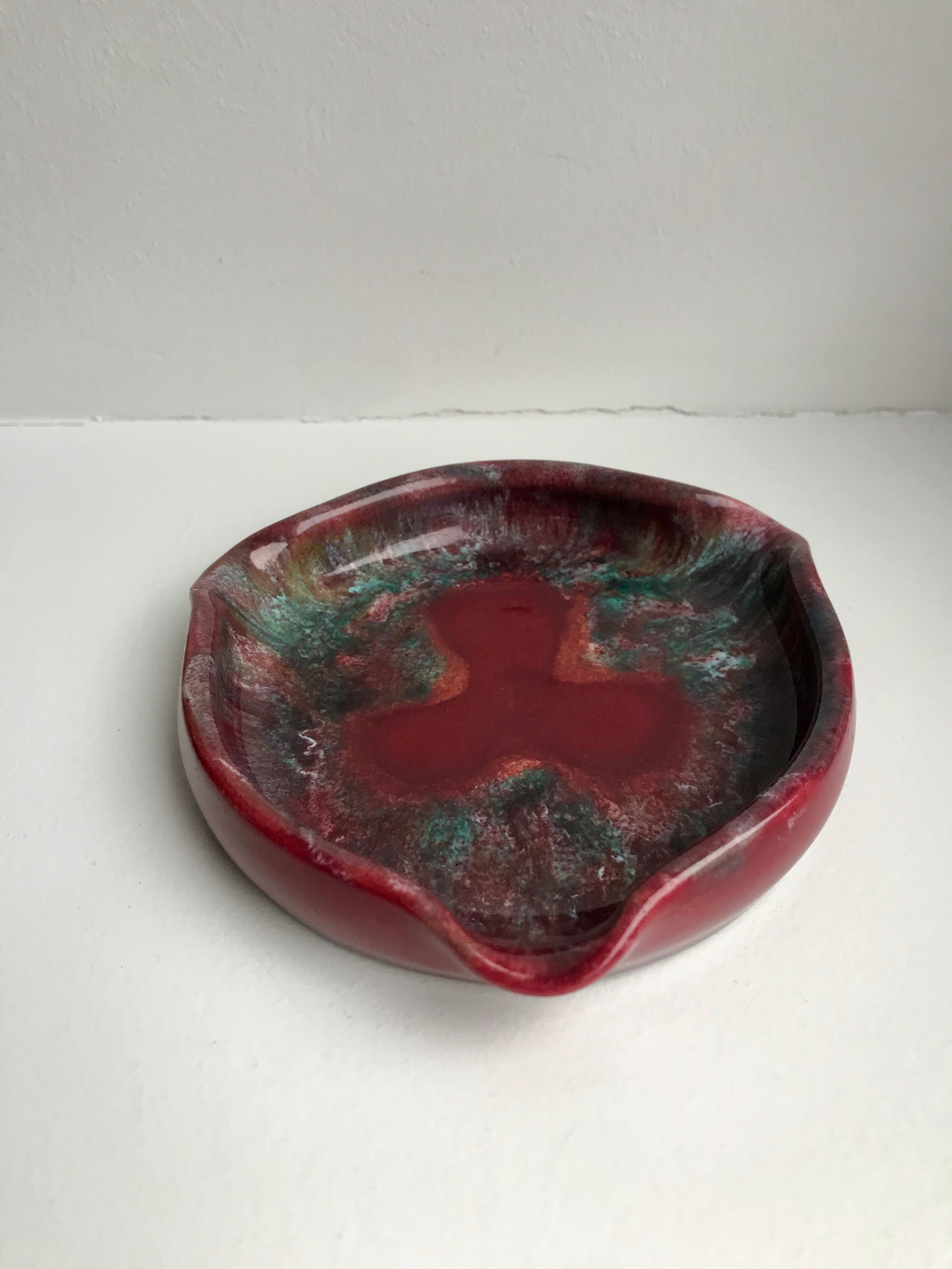 Ceramic ashtray signed 70s