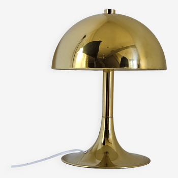 Lampe de table en laiton en forme de champignon, Italie, années 1970