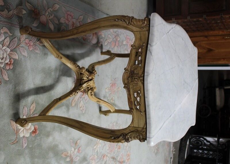 Table à gibier Louis XV en noyer XIXe