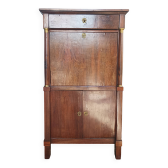 Empire walnut burl secretary