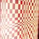 Pair of panels in red and gold straw marquetry. Contemporary.