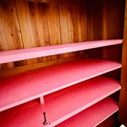 Buffet vaisselier en merisier blond