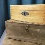 Two wooden boxes