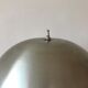 Mushroom lamp, brushed steel, circa 1960