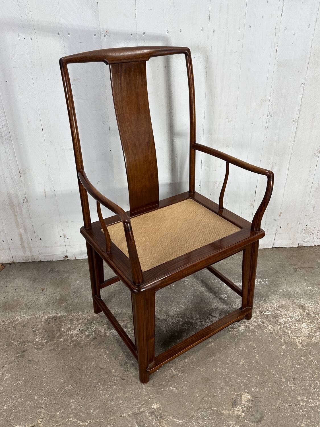 Sublime old teak armchair