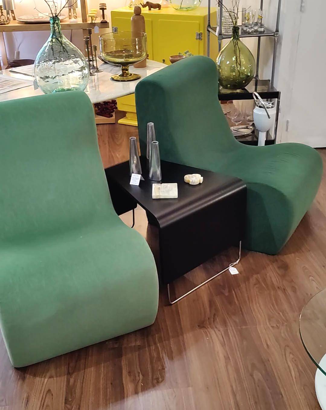Modular green corner sofa 1970s